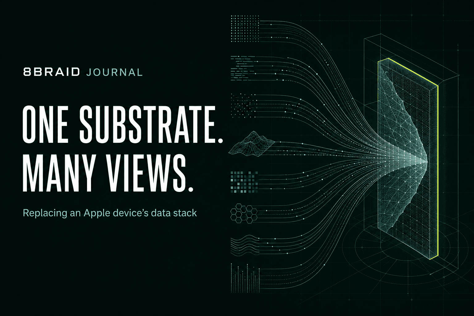 8Braid Journal: One Substrate. Many Views. Multiple data modalities converge on a single protected information substrate.