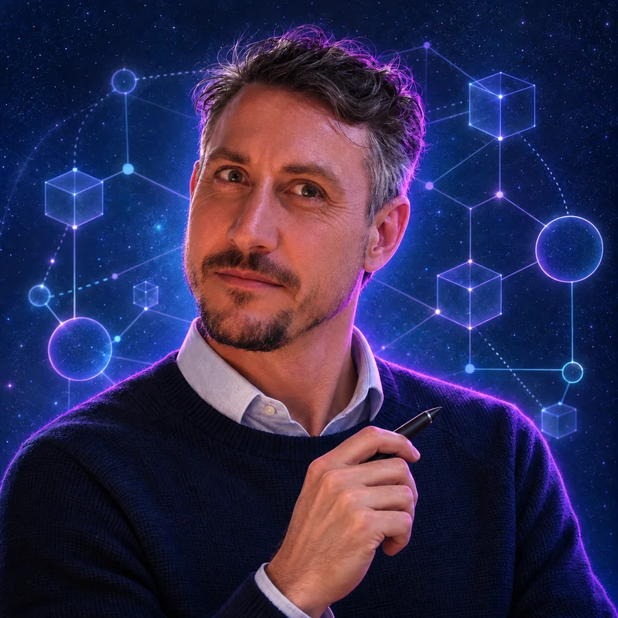 Illustrated portrait of Ashley Dunfield as Chief Technology Officer