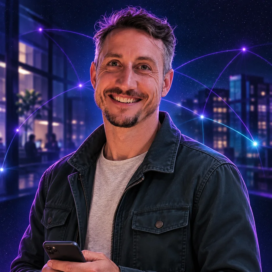 Illustrated portrait of Ashley Dunfield as Head of Distributed Systems