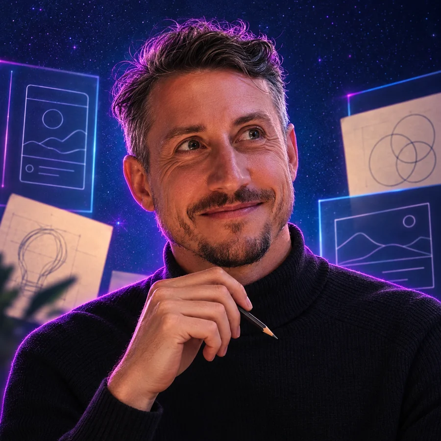 Illustrated portrait of Ashley Dunfield as Head of Product & Design
